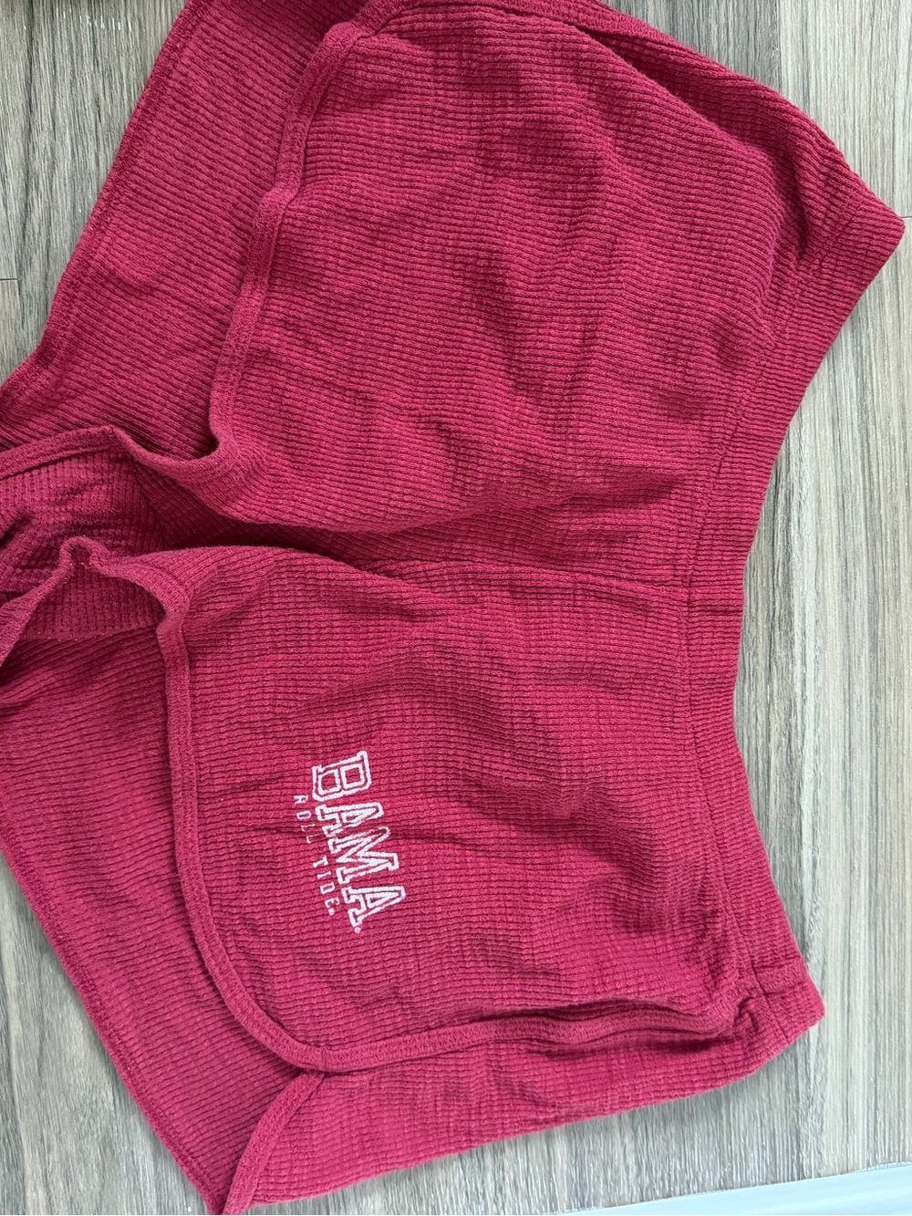 League Kids Ribbed Shorts - Dark Pink